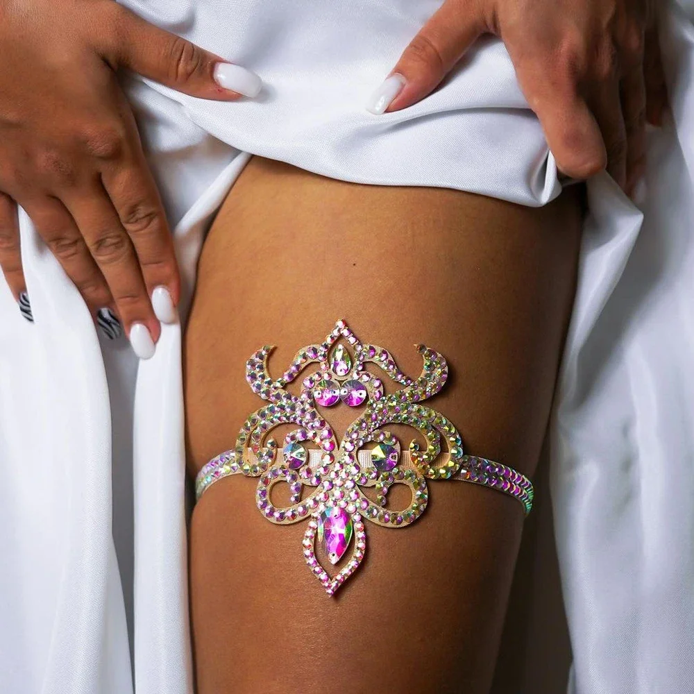 우아한 보호 할로우 허벅지 체인 벨트, 밸리 댄스 레그 - Body Jewelry Thigh Chain 리뷰 및 가격