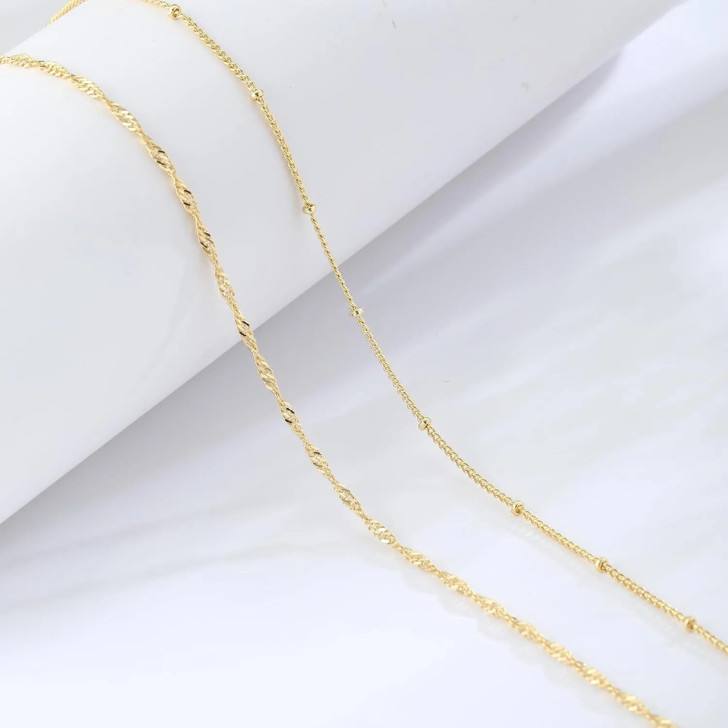 14k 금도금 26-33인치 조절 가능한 허리 비즈 체 - Body Jewelry Waterproof 리뷰 및 가격