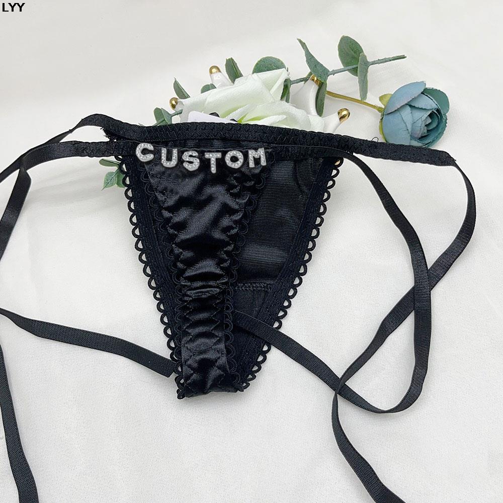 맞춤 이름 끈 팬티 삼각 브라 세트 2종/세트 섹시한  - Body Jewelry Names 리뷰 및 가격