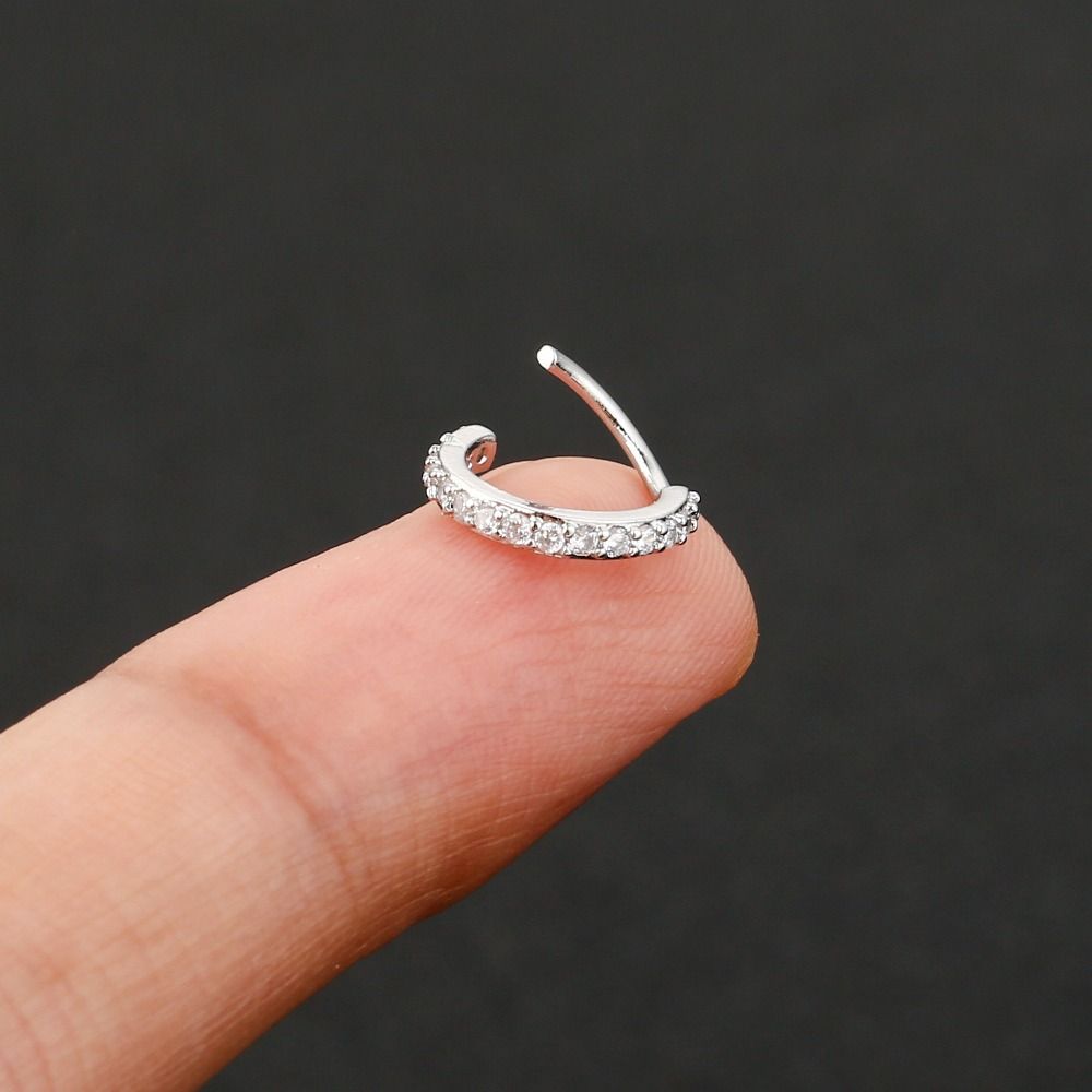 펑크 라운드 큐빅 지르코니아 코링 저자극성 유럽 및 미 - Body Jewelry Europe 리뷰 및 가격