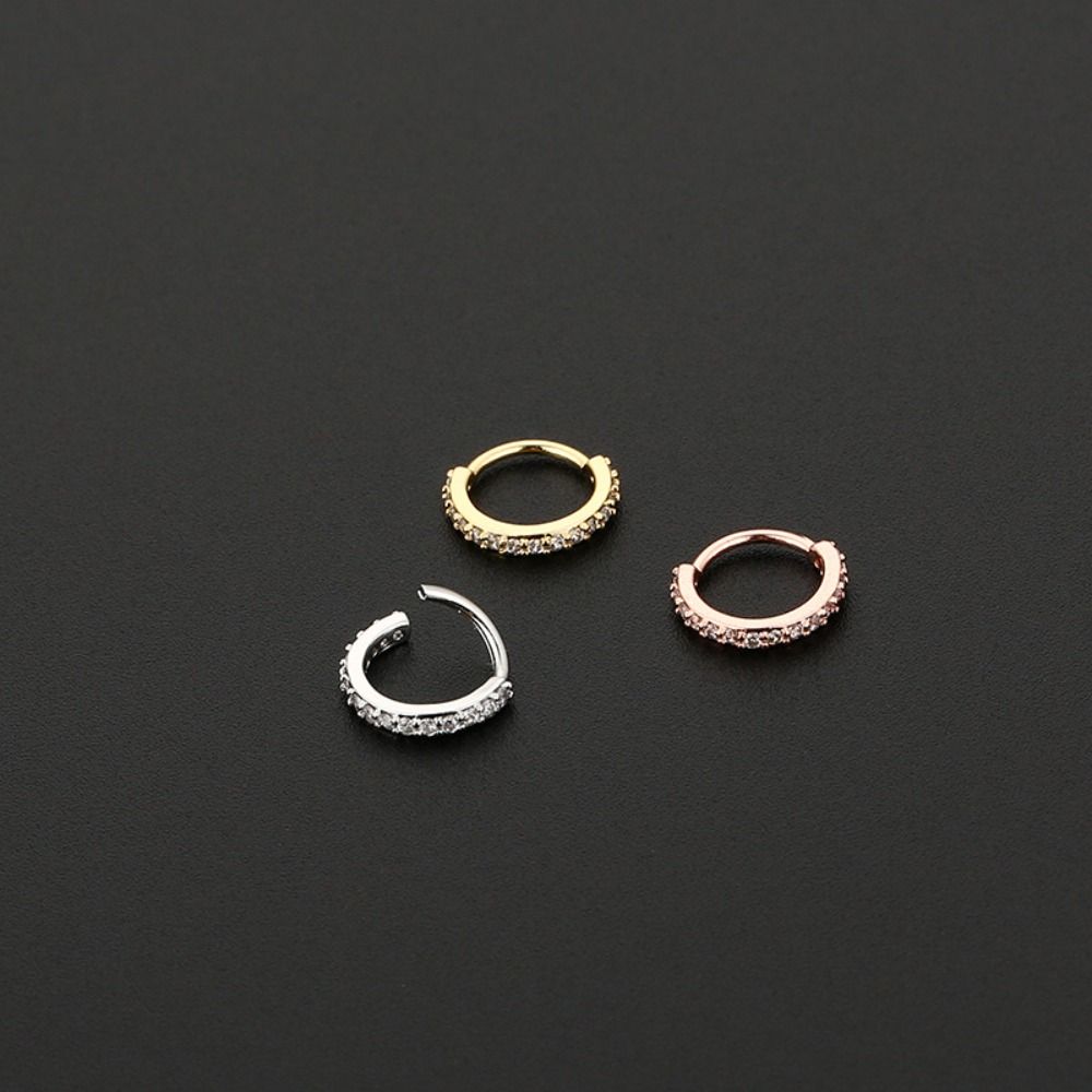 펑크 라운드 큐빅 지르코니아 코링 저자극성 유럽 및 미 - Body Jewelry Europe 리뷰 및 가격