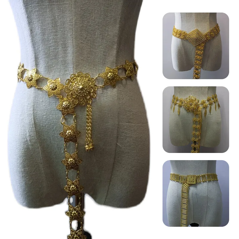 1PC 금속 태국 허리 체인 여성 태국 다이 골드 벨트 - Body Jewelry Underwear 리뷰 및 가격